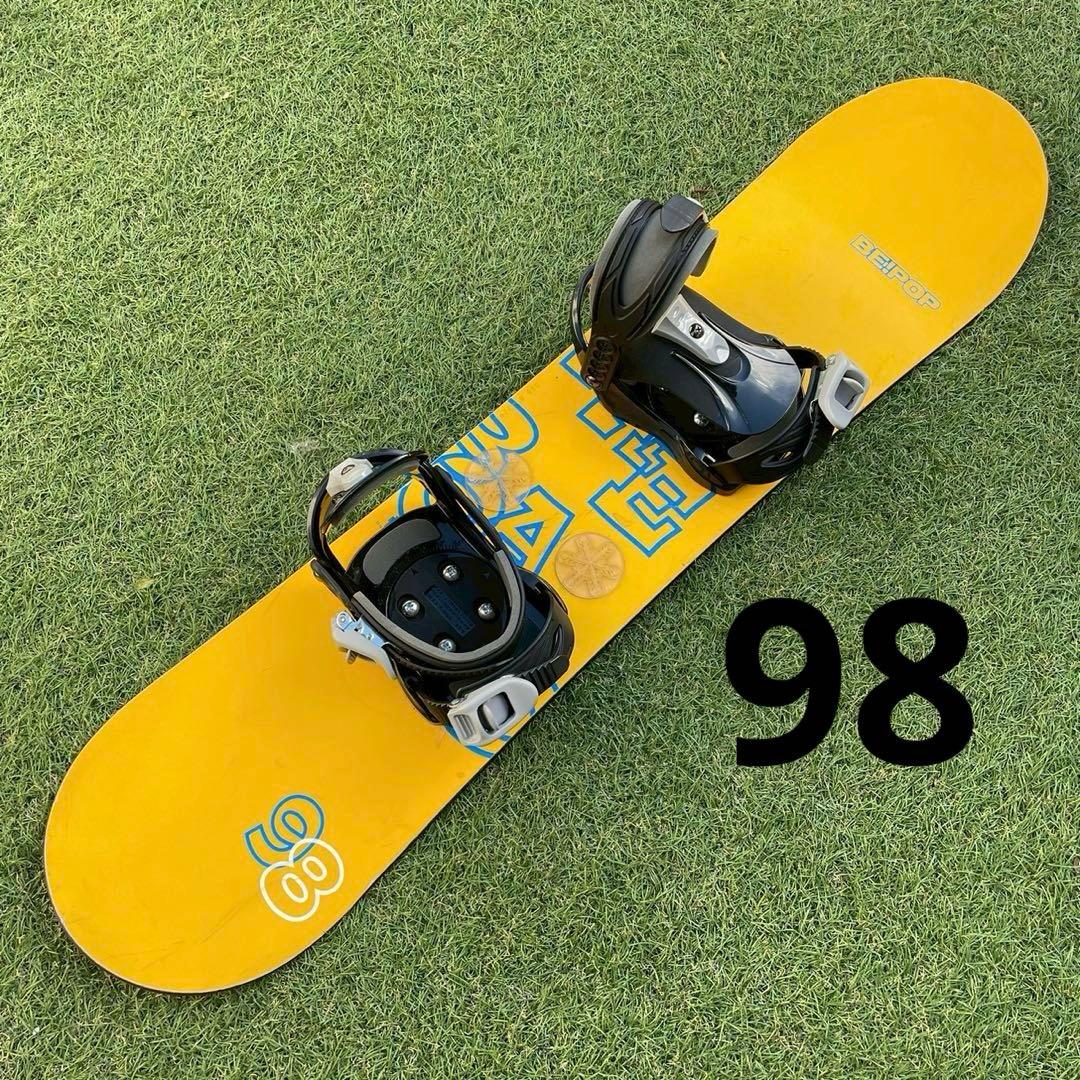 スノーボード　子ども　ジュニア　2点セット 板　ビンディング　98 BE!POP スノーボード 子ども ジュニア 2点セット 板 ビンディング 98 BE!POP