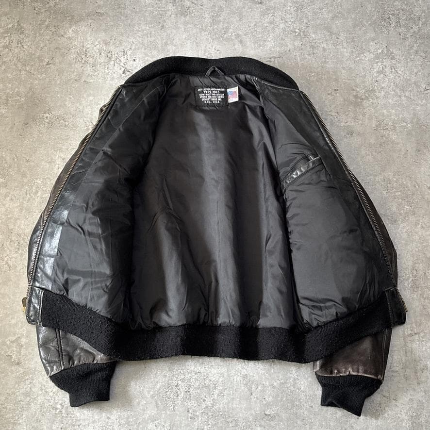 Schott MA-1 本革 127 レザージャケット フライトジャケット 40 - メルカリ