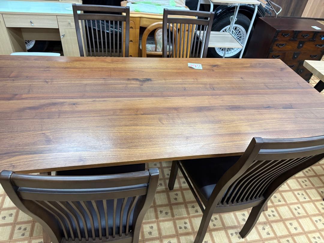 ウォールナット材 長方形ダイニングテーブル 約180cm 楽天市場】【新色ウォールナット】KT ダイニング 5点 セット テーブル