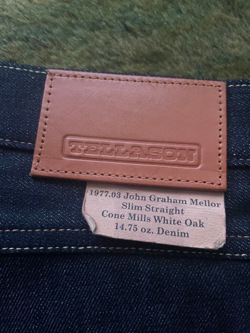 未使用】TELLASON テラソンW36 コーンミルズ社14.75 oz - メルカリ