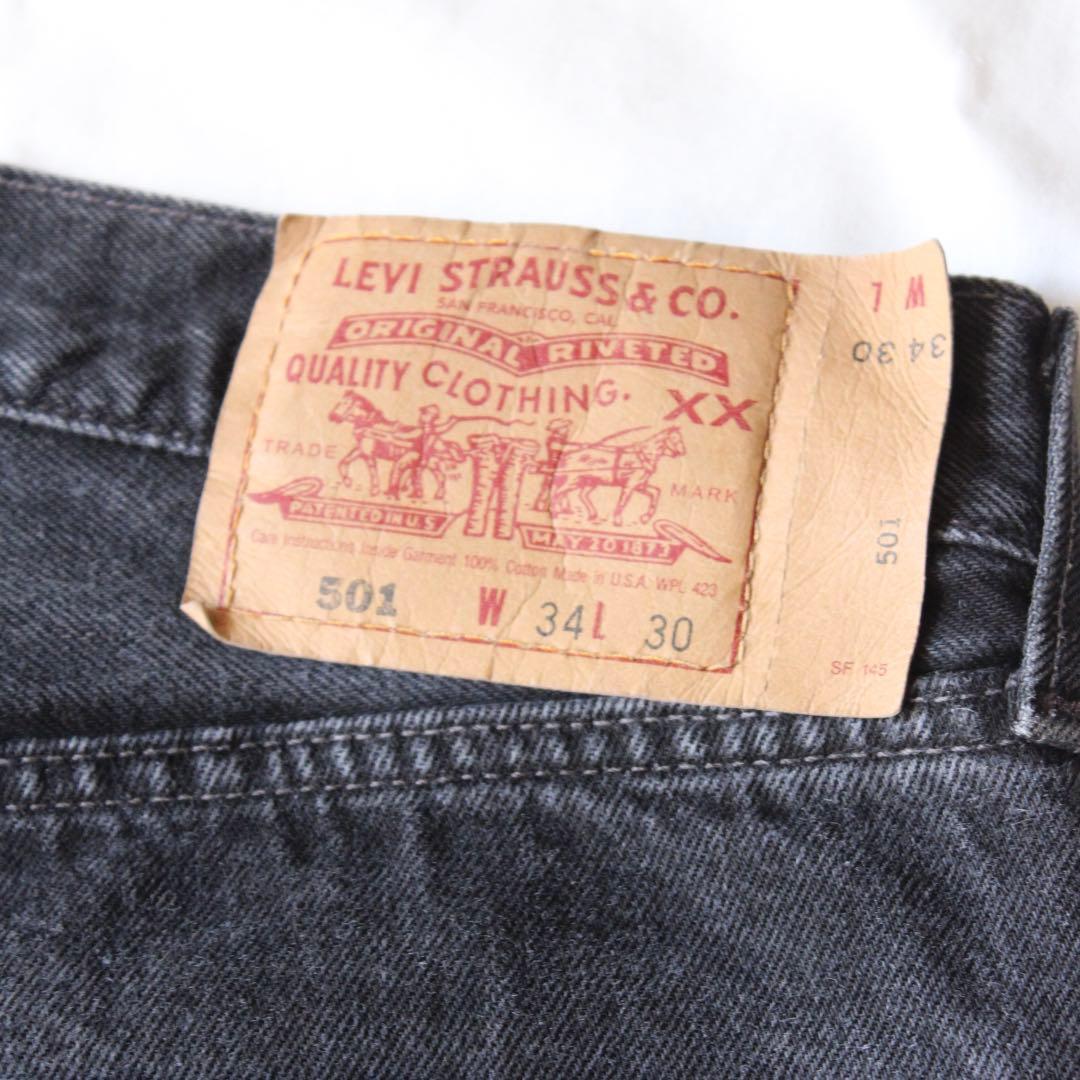 ゴールデンサイズ 90s Levi's 501 ブラック デニムパンツ ジーンズ 90s