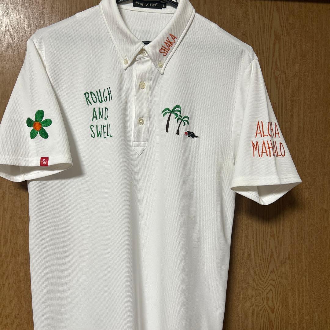 rough & swell　ポロシャツ　サイズ　L rough&swell ラフアンドスウェル ポロシャツ サイズL ブラック