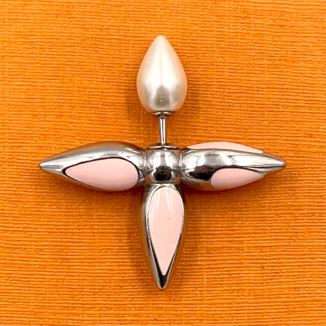 《超美品》ルイヴィトン ピアス ブックル ドレイユ・ルイゼット ローズ シルバー