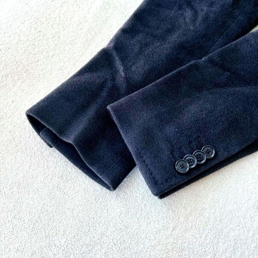 タリアトーレ カシミヤ100％ チェスターコート 46 ネイビー フランネル