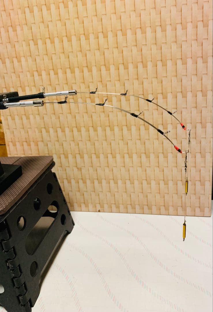 ワカサギステンレス穂先 右手用 左手用2セット 全長約235ミリ