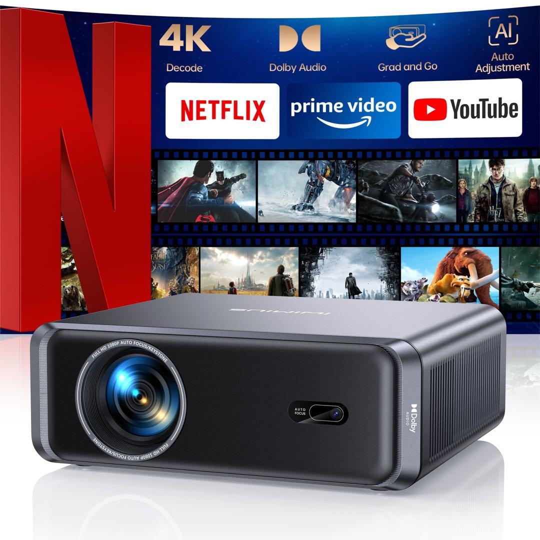 iWiMiUS P65 プロジェクター Netflix対応 1000ANSI iWIMIUS P65 Smart Portable Projector – My Store