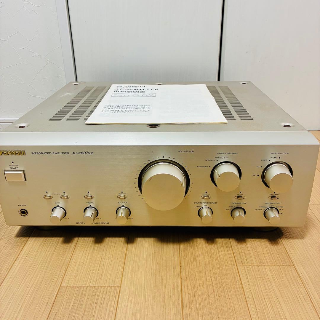 【動作音出し確認済み】SANSUI AU-α607XR プリメインアンプ SANSUI AU-α607XR プリメインアンプ / 札幌の中古オーディオ・レコード