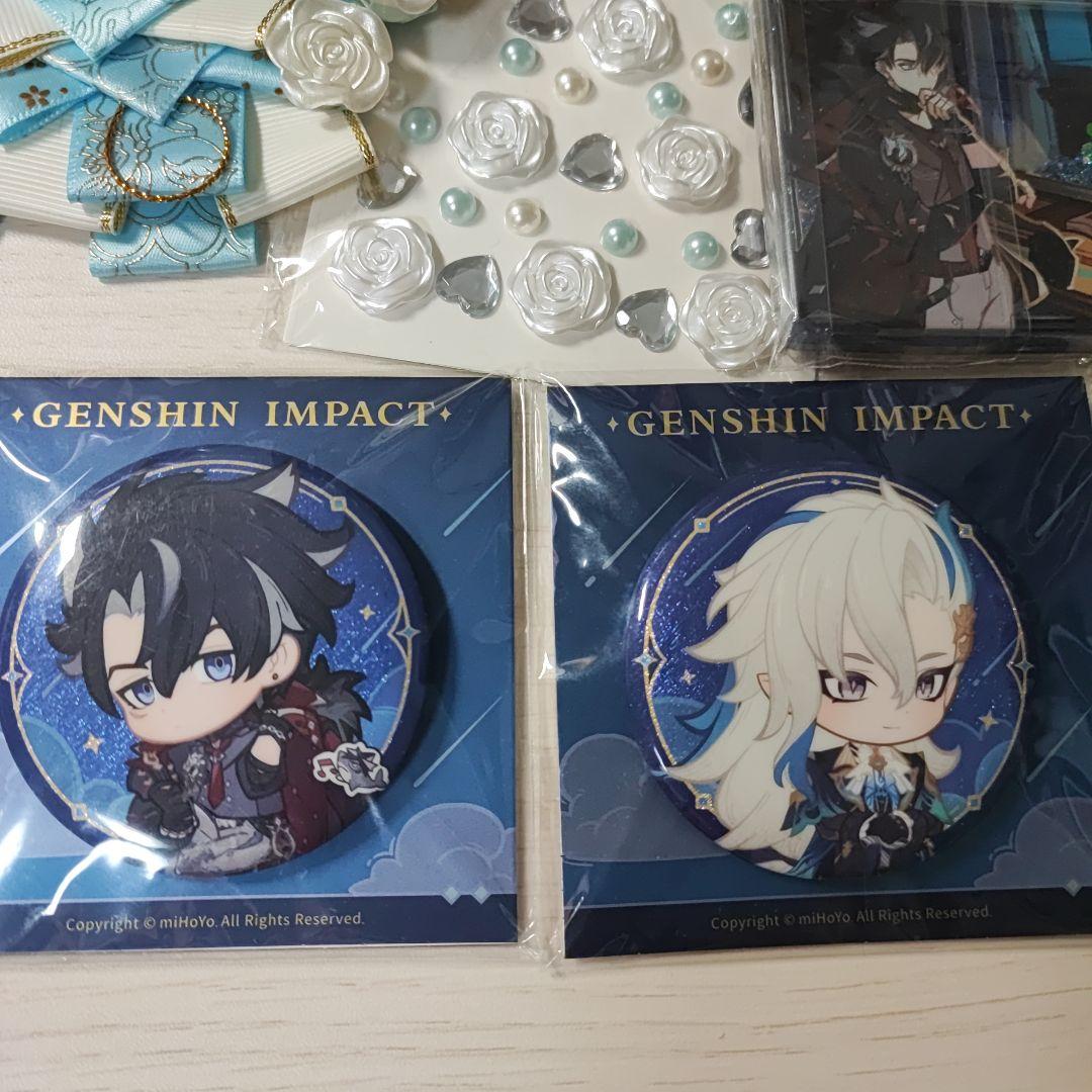 原神 リオセスリ ヌヴィレット 痛バ 星光からの手紙 PV 缶バッジ