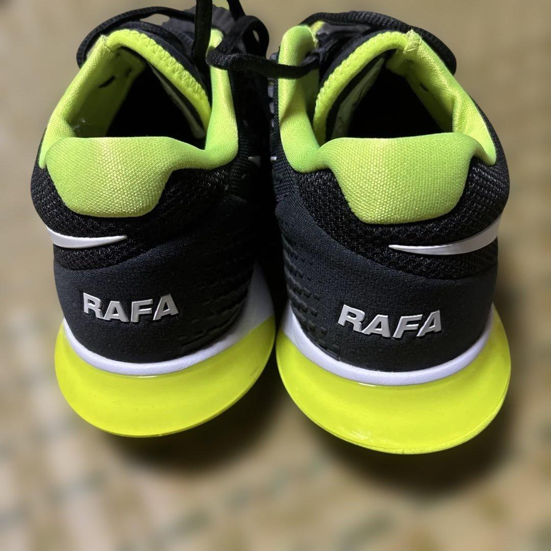 ファイナルズ【ナダル】Nike テニスシューズ ブラック/ライム 25cm