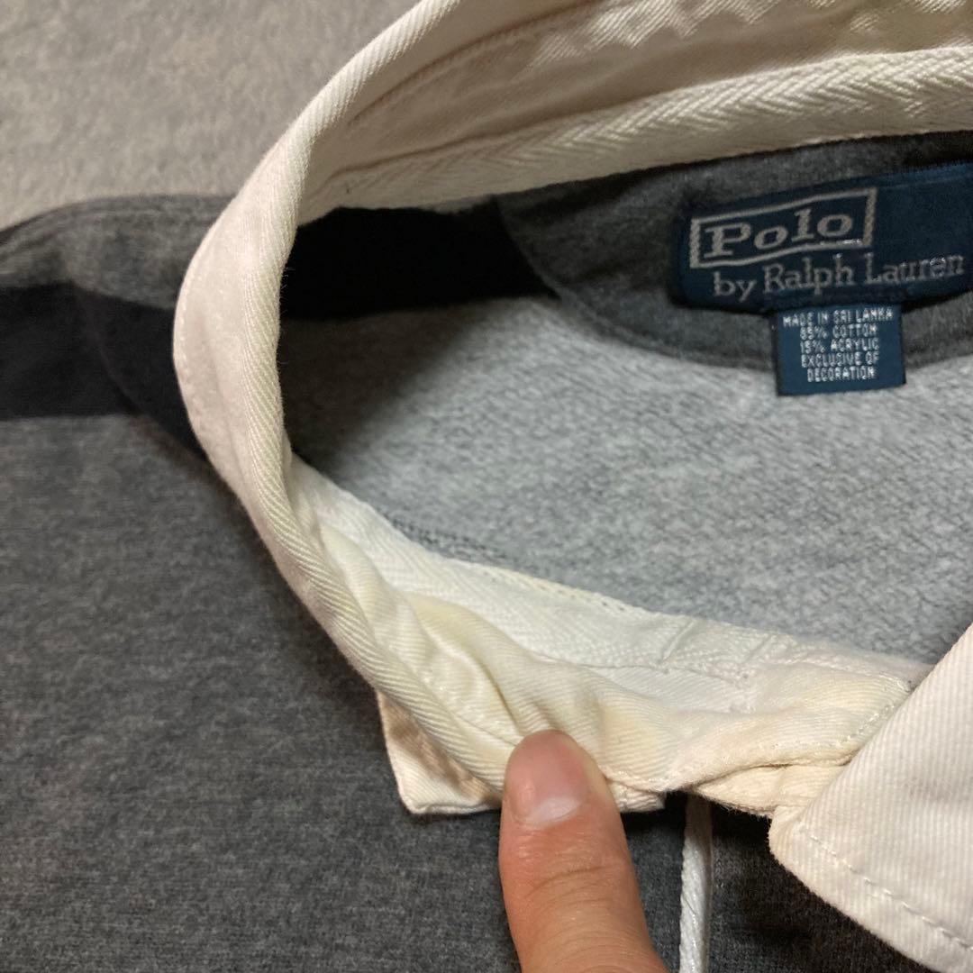 PolobyRalphLauren RugbyShirt 刺繍 90s XXL - メルカリ
