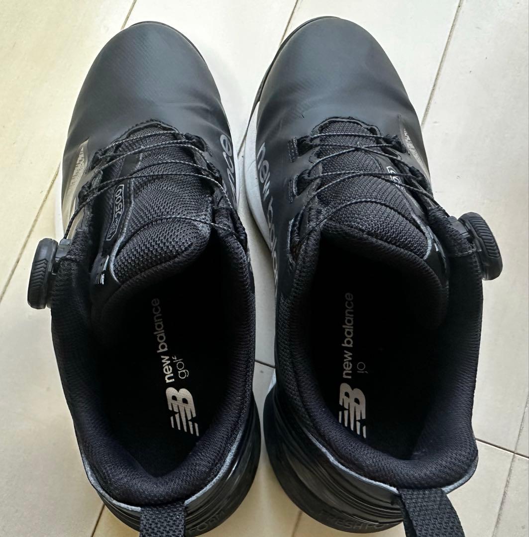 new balance ゴルフシューズ スパイクレス 23.5cm BOA 黒