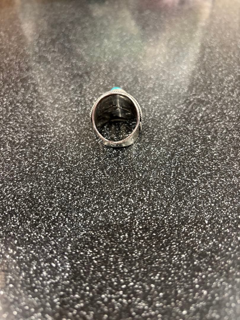 最終値下げ Navajo ナバホ族 デルバートゴードン ターコイズリング 25