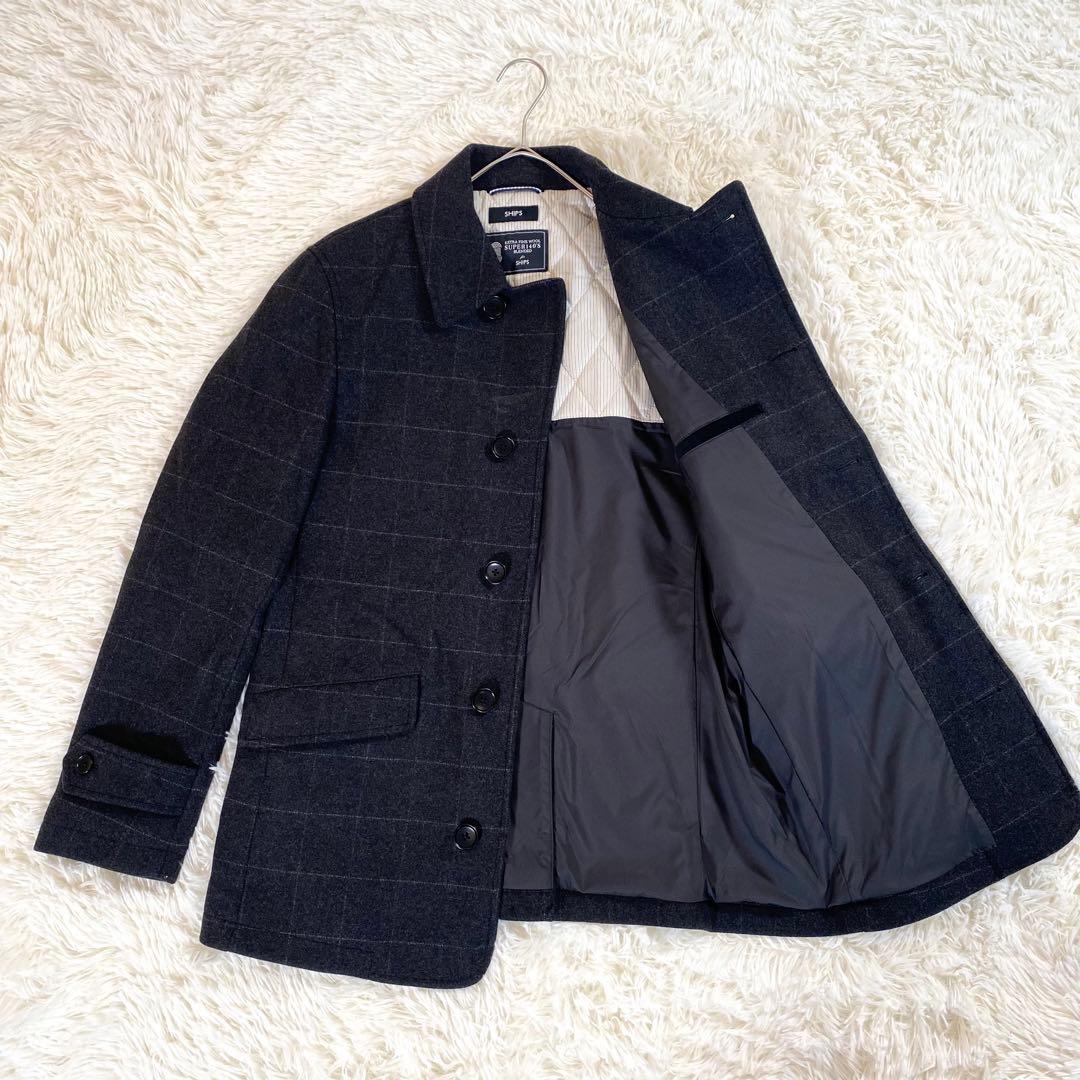 SHIPS super140's ウール シングル ピーコート - メルカリ