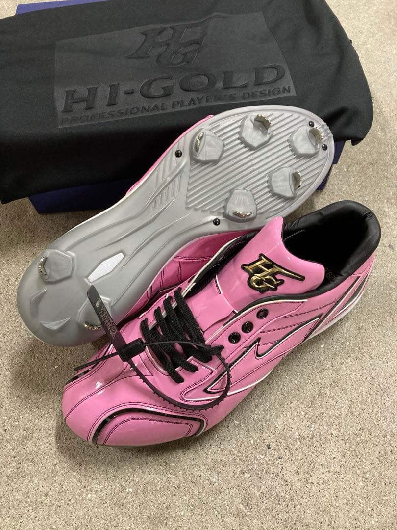 【新品・未使用】HI-GOLD ハイゴールド 限定金具スパイク　29.0cm