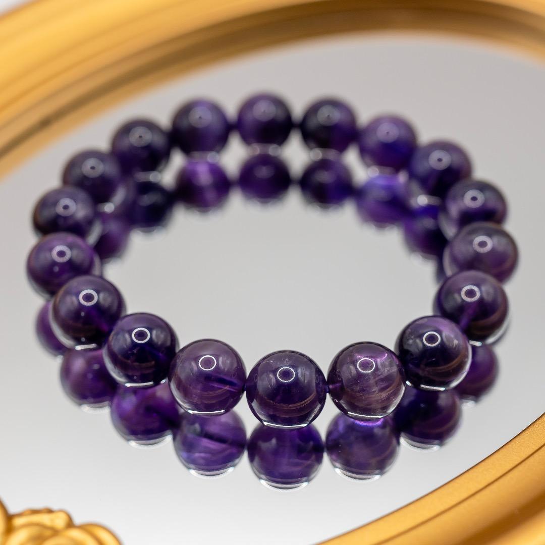 希少 ウルグアイ産 アメジスト ブレスレット ◇天然石◇パワーストーン