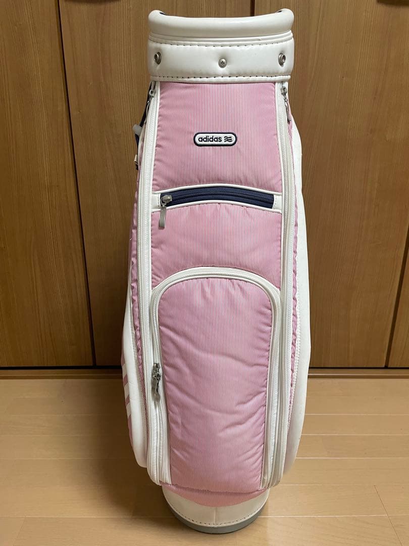 adidas ピンク キャディバッグ ストライプの通販はau PAY マーケット