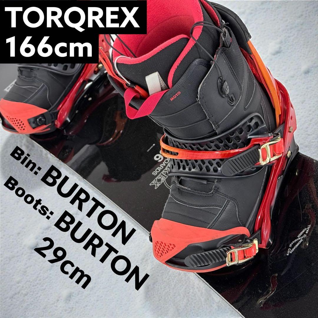 TORQREX 166cm メンズ スノーボード BURTON 4点セット高身長 BURTON（バートン） [日本正規品] スノーボード ウェア ジャケット