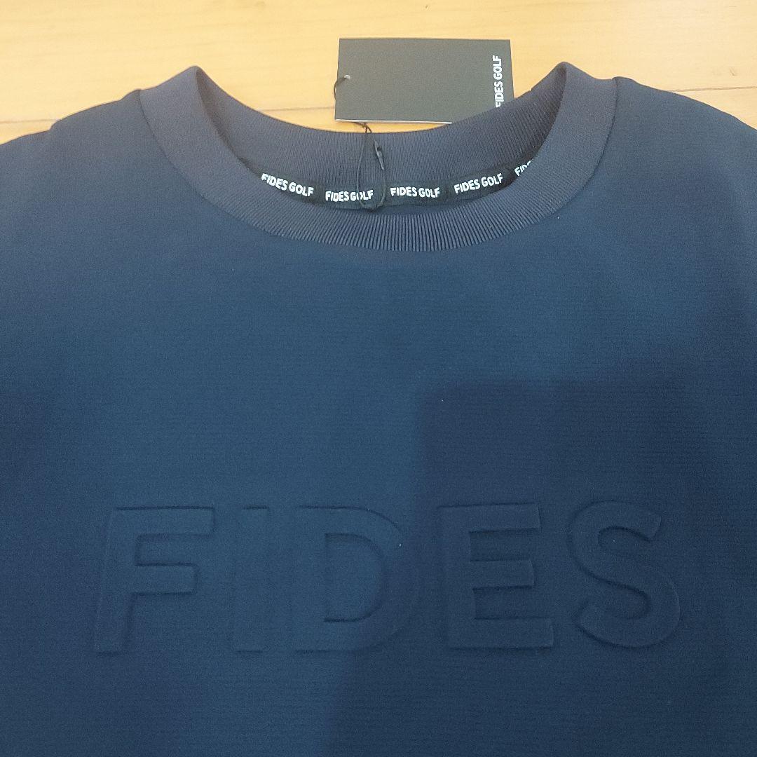 FIDES GOLF ネイビー クルーネックシャツ FIDES GOLF ネイビー クルーネックシャツ TOPS | FIDES GOLF