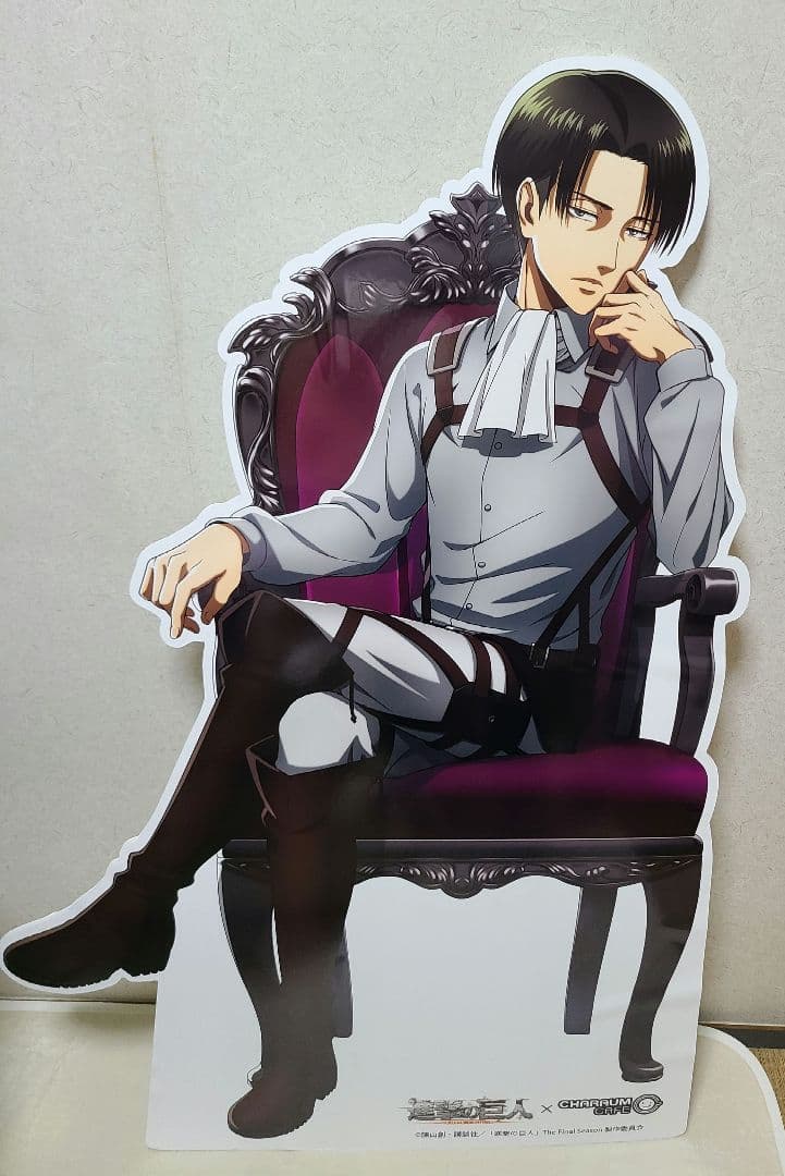 進撃の巨人 リヴァイ キャラウムカフェ 受注生産 等身大パネル