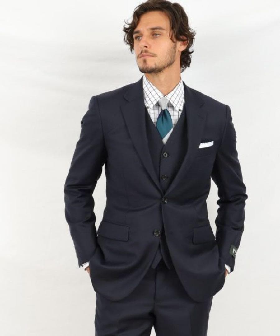 TAKEO KIKUCHI⭐️ DORMEUILスリーピース対応ベスト へリンボ