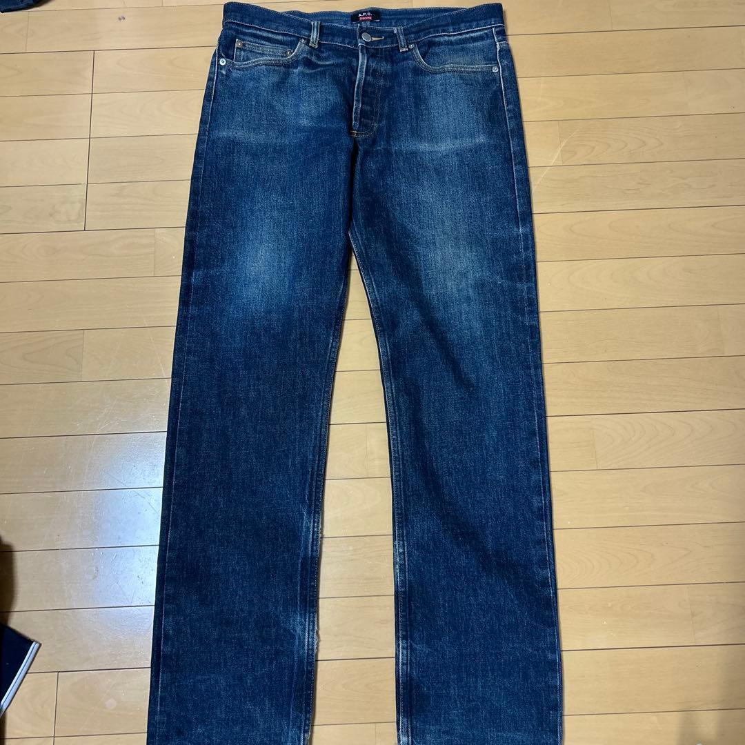 A.P.C. x Supreme ストレートデニム 33 中古・古着通販】SUPREME (シュプリーム) A.P.C. (アー・ペー・セー