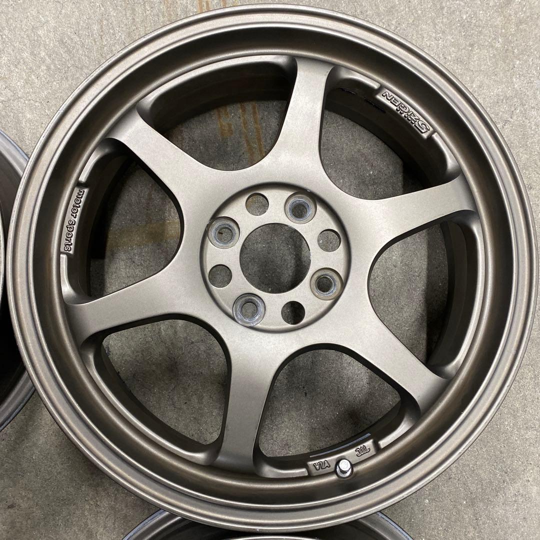 中古5ZIGENホイール16インチ 5.5J＋45 4/100 コンパクトカー