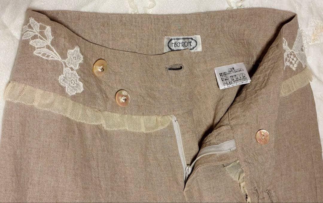 最終お値下◇さえら◇ヒスクローネ◇リネンパンツ◇ナチュラル