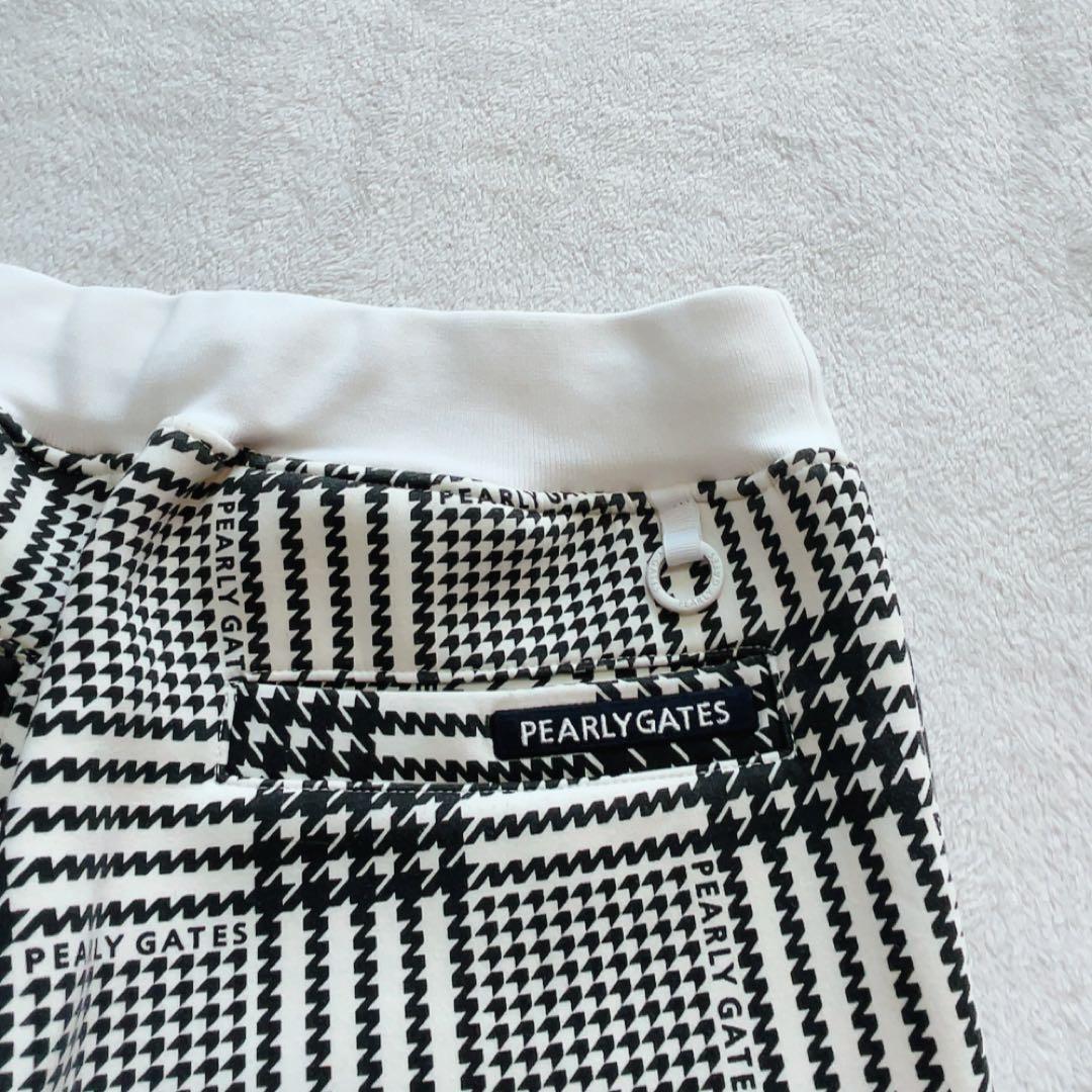 極美品 近年 パーリーゲイツ セットアップ 千鳥 パーカー チェック パンツ