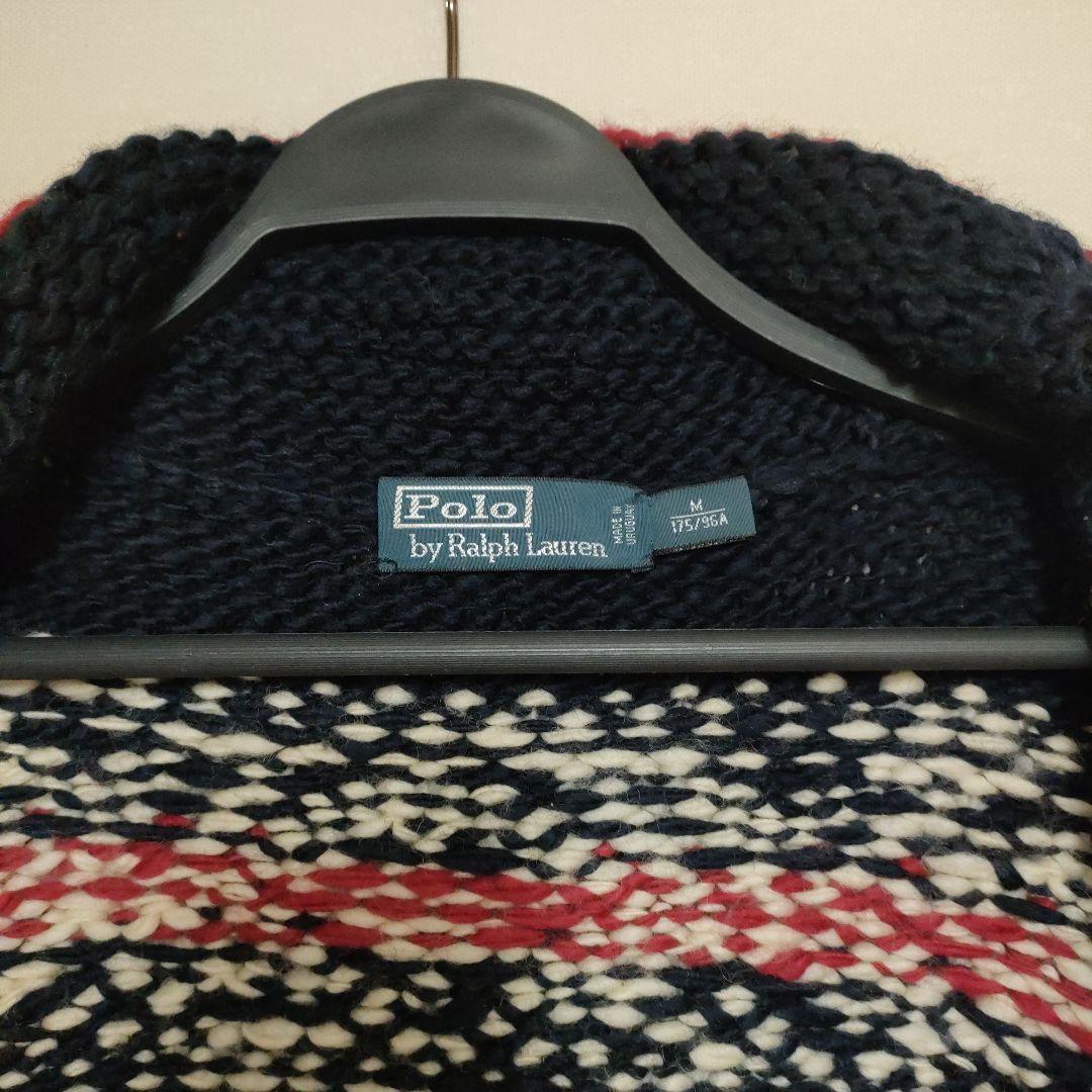 ラルフローレン カウチンセーター カーディガン POLO sport 星条旗