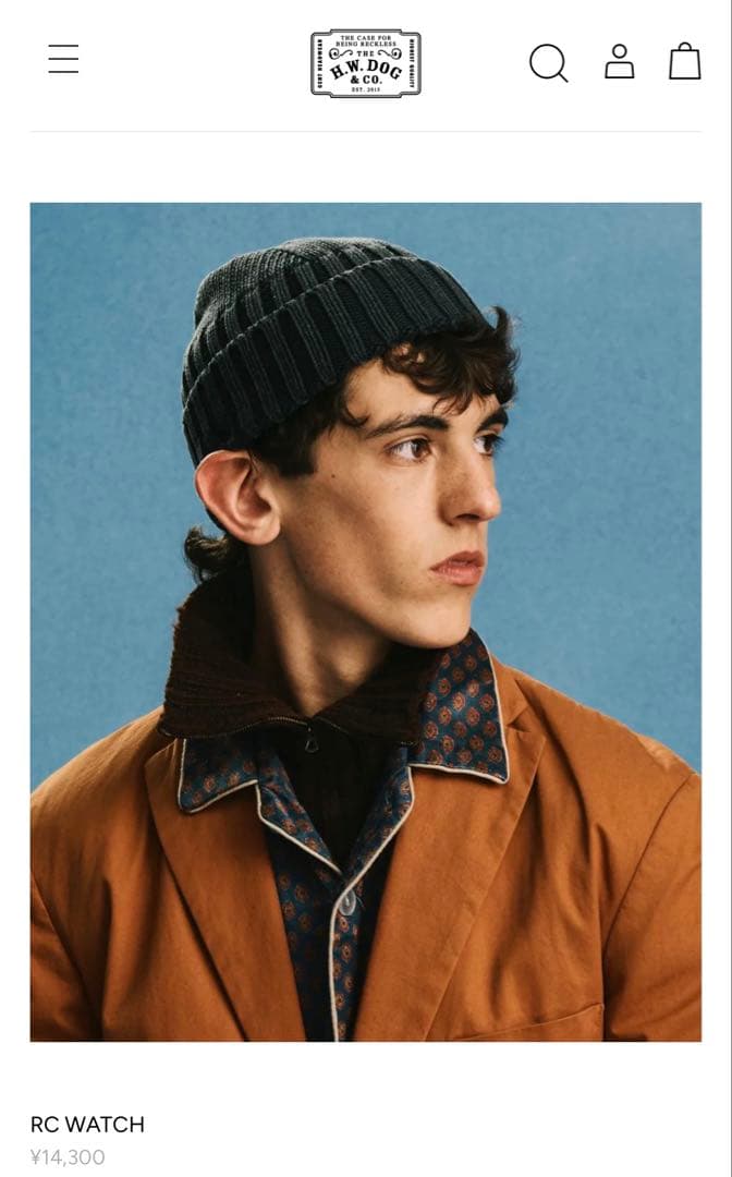 ニットキャップ　THE H.W.DOG&CO RC WATCH