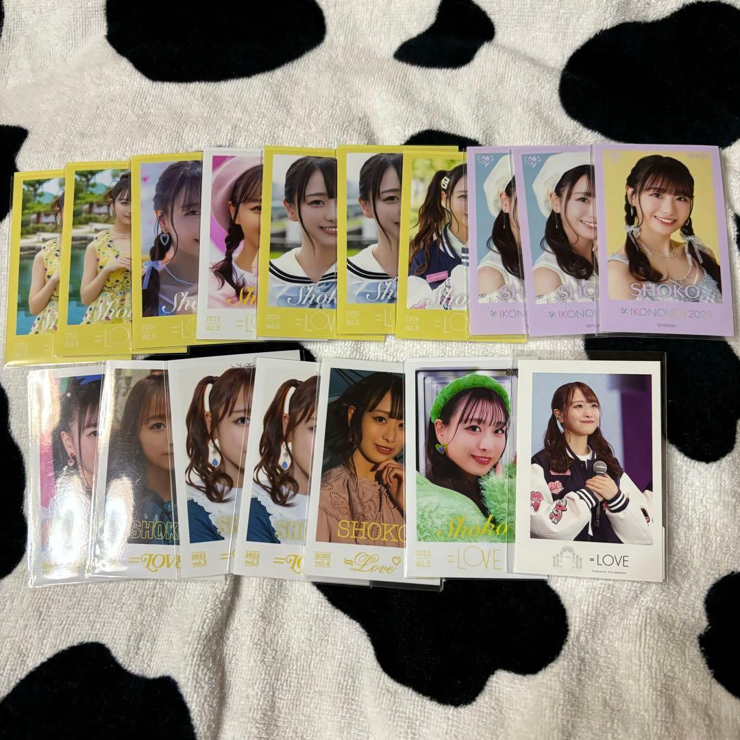 イコラブ 瀧脇笙古 ミニフォト + ラッフルチェキ風カード まとめ売り