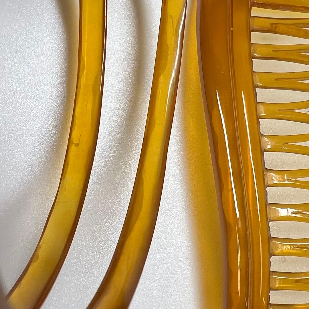 本白鼈甲 バングル 3本 くし 21g 東K7-1229☆2F