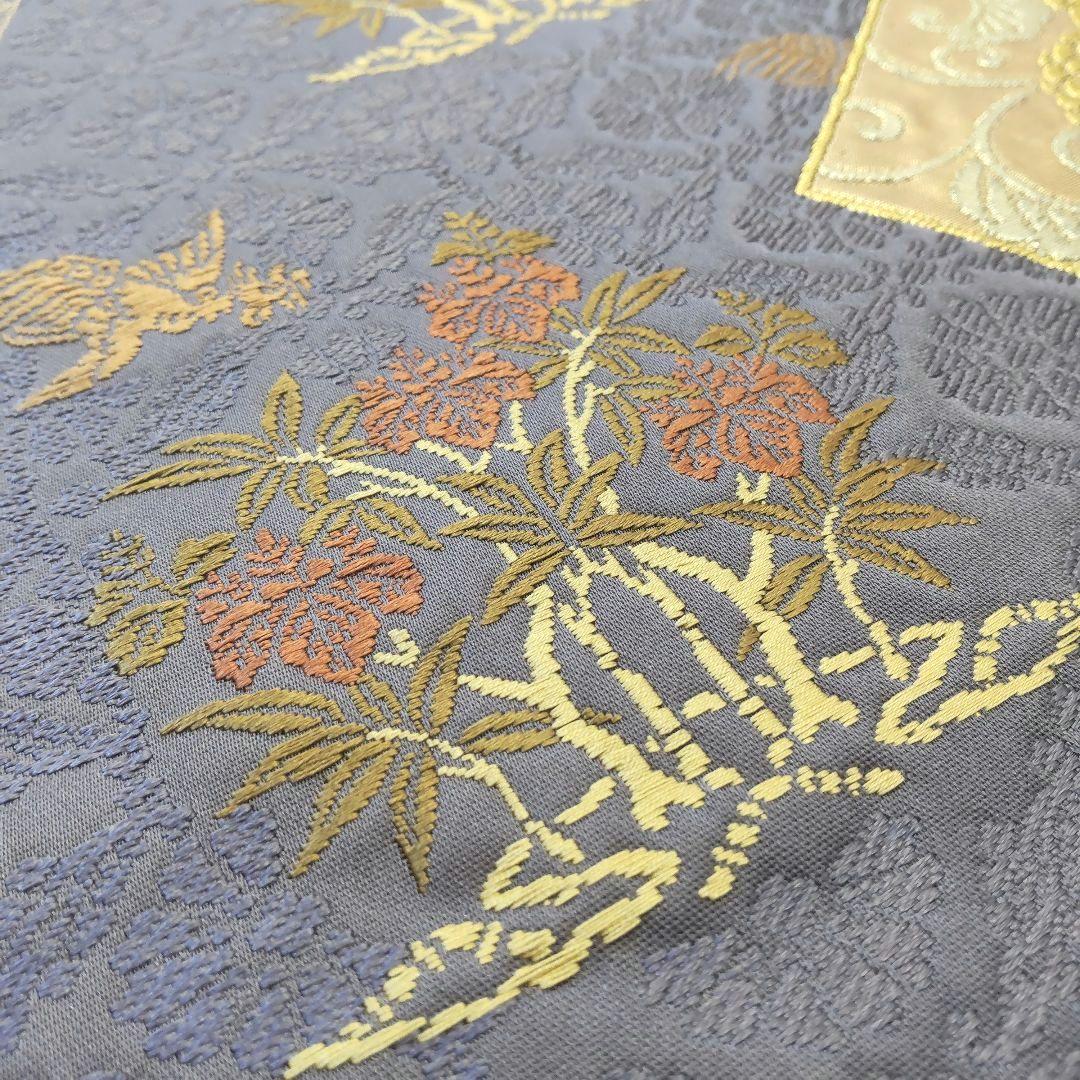 袋帯】灰紫の気品＊有職文様がずらり並ぶ“雅の世界｜裂