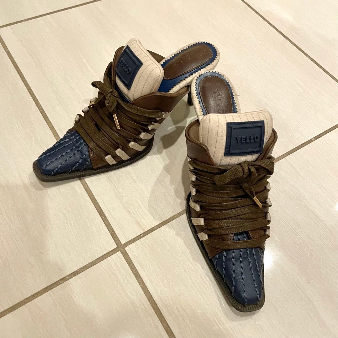 YELLO EVELYN SNEAKER MULES Sサイズ YELLO / 10 SNEAKER MULES