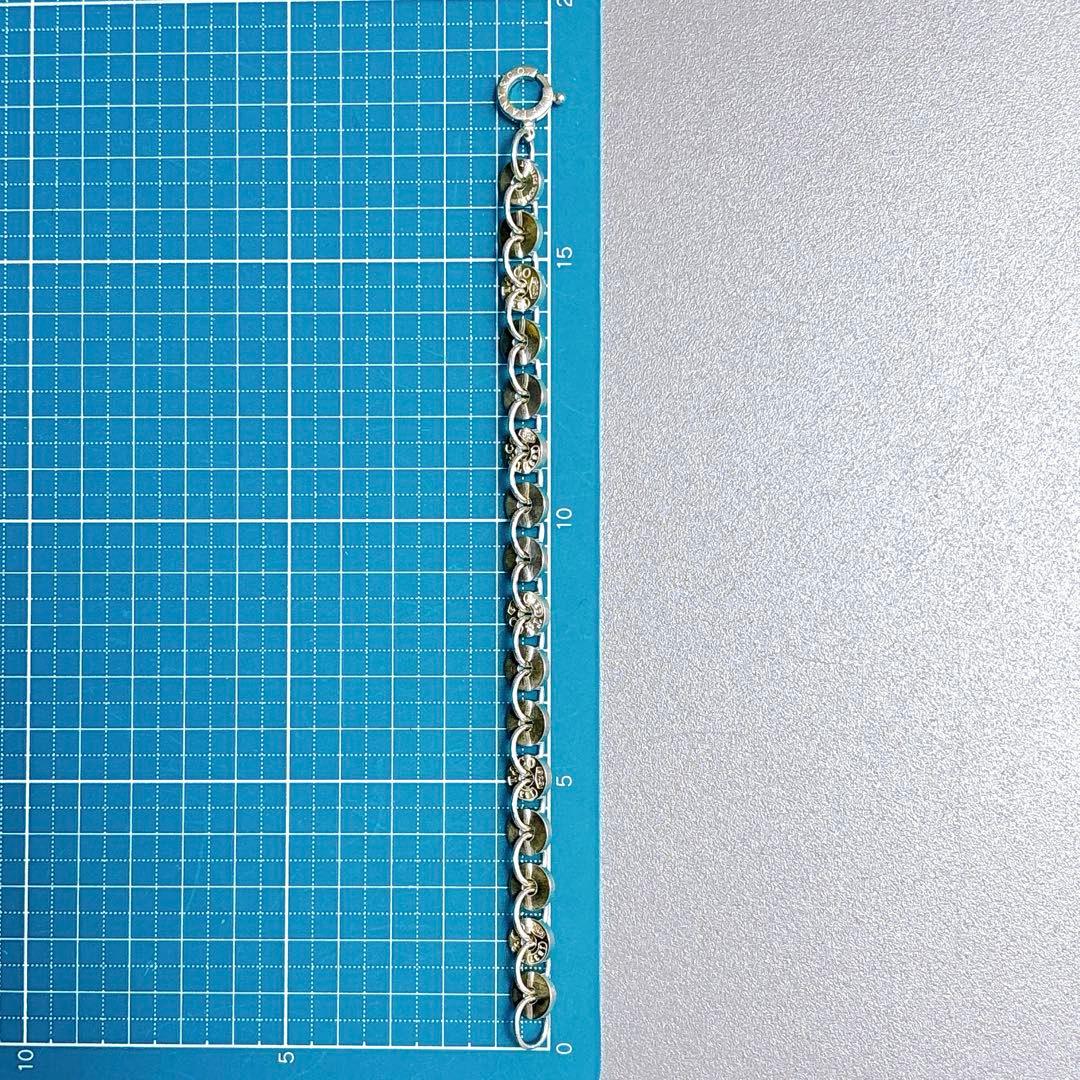 【美品】18.5cm ティファニー 1837 サークルリンク ブレスレット925