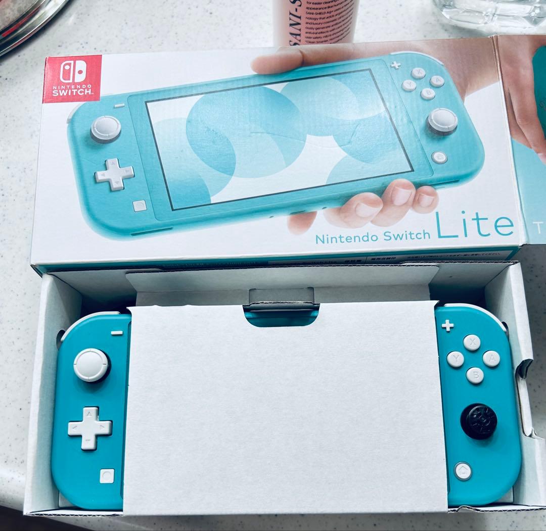 Nintendo Switch Lite ターコイズ 本体、充電器、箱あり - メルカリ