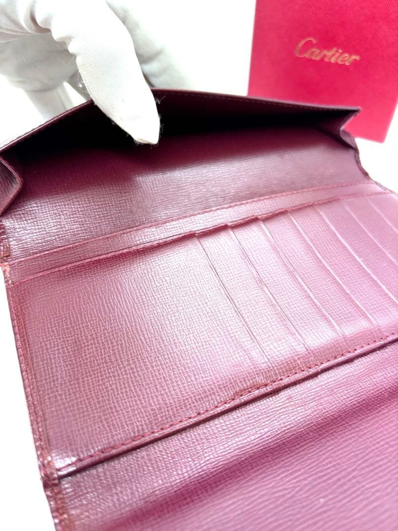 未使用級】 カルティエ マストライン がま口 長財布 付属品完備 - メルカリ
