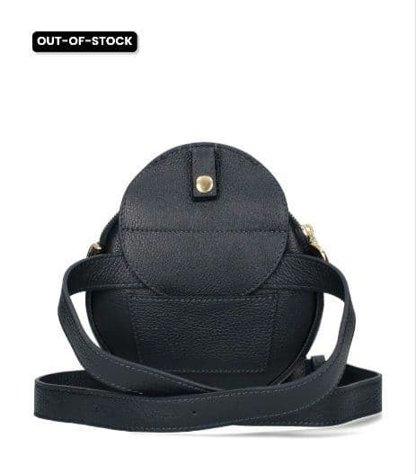 ego ネイビー ラウンド型ショルダーバッグ ポーランド