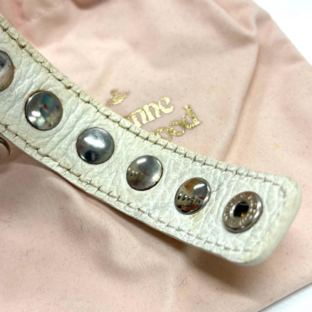 ◎ヴィヴィアン・ウエストウッド スタッズ付きオーブロゴレザー