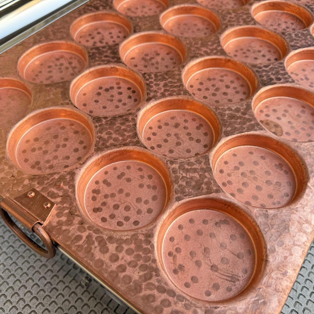 ☆ポポ☆様専用 業務用 大判焼機 銅板 プロパンガス用 20個焼40穴OK-40