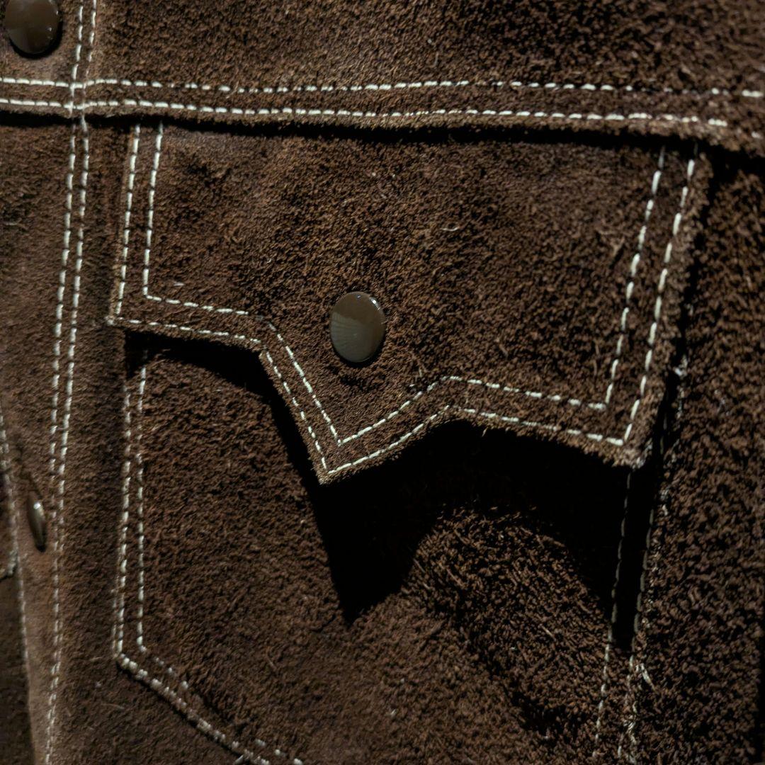 MEXICO製 ジョニーデップ 70s スエードジャケット ウェスタン ブラウン