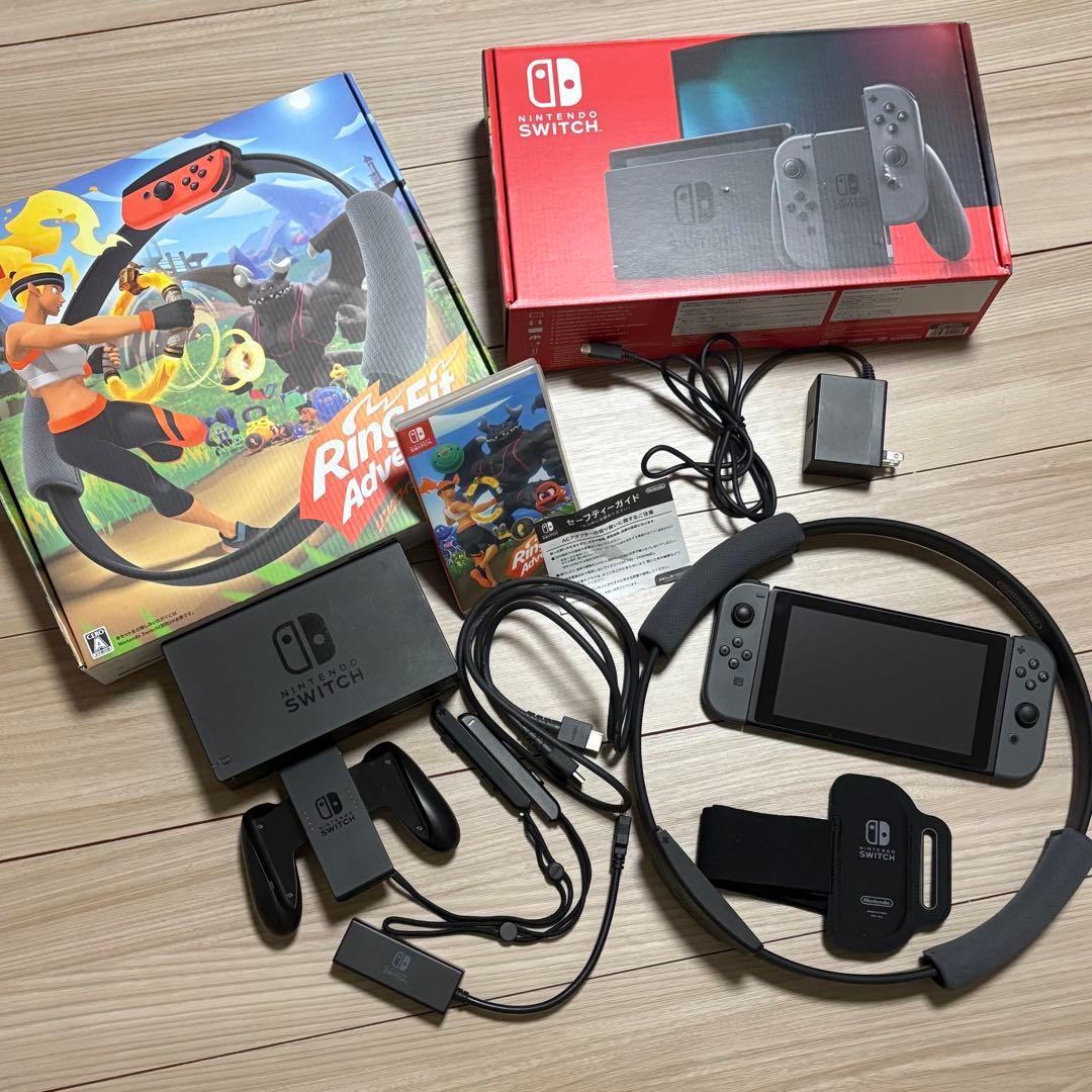 Nintendo Switch 本体 グレー リングフィットアドベンチャーセット Amazon.co.jp: 【整備済み品】 Nintendo Switch リングフィット