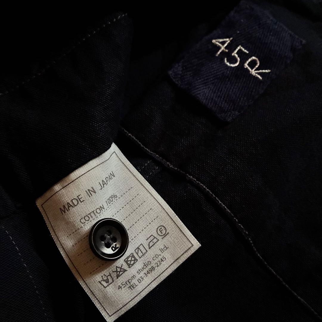 45R☆インディゴお米ダックの908カバーオール サロペット