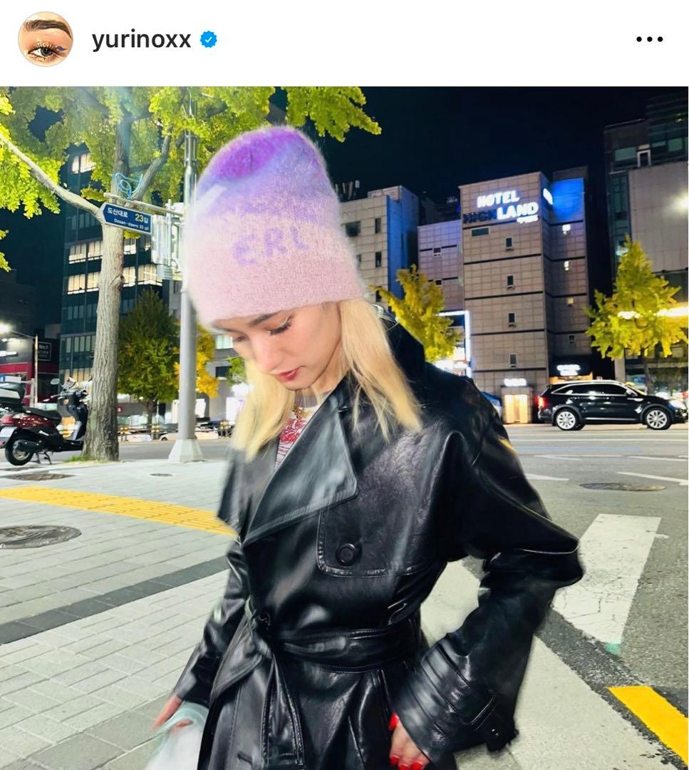 ERL BEANIE イーアールエル グラデーション モヘア ビーニー ニット帽 帽子