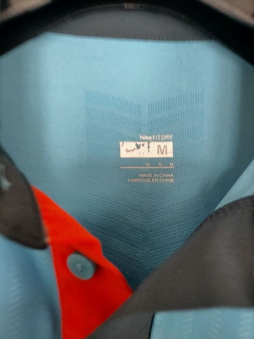 フェデラー 全仏優勝 Nike ポロシャツ M 青