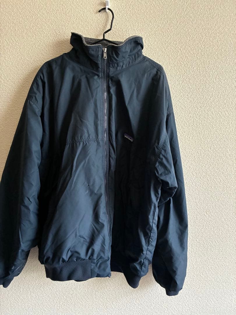 patagonia ネイビー ダウンジャケット フルジップ パタゴニア コットン・ダウン・ジャケット (カラー Pitch Blue