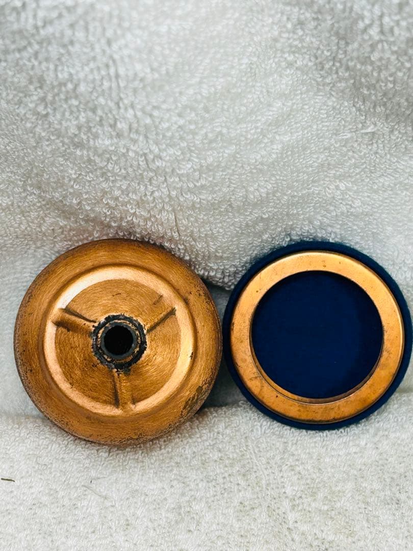 希少コールマン ファンネル、銅製 1940年代 銅メッシュとブルー