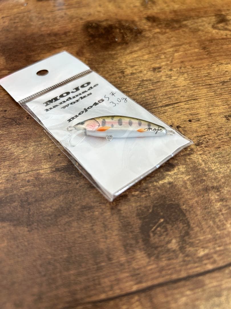 新品 mojo ミノー 45S 平 3.0g ハンドメイドルアー 渓流ルアー