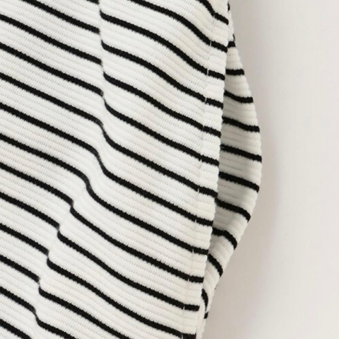 メゾピアノ リップルボーダー セーラーカラーワンピース 120