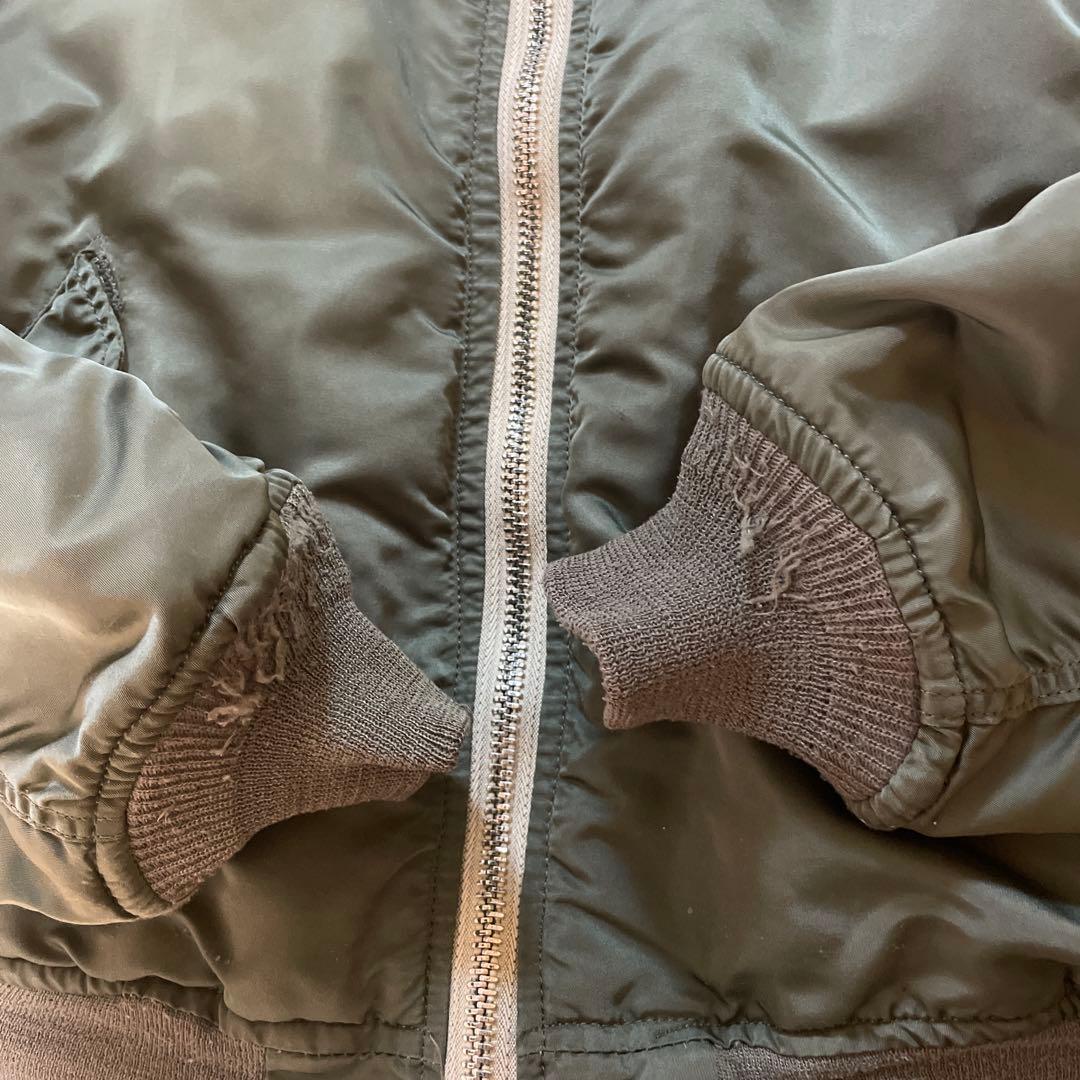 希少 白テープ 80s USA製 アルファ ma-1 フライトジャケット - メルカリ